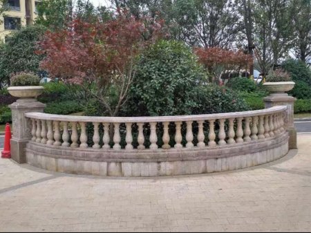 小區護欄花崗巖石欄板